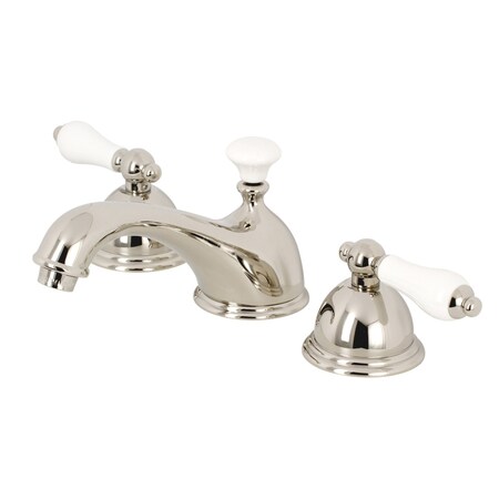 Kingston Brass KS3966PL 8" Widespread Bathroom Faucet, Polished Nickel KS3966PL